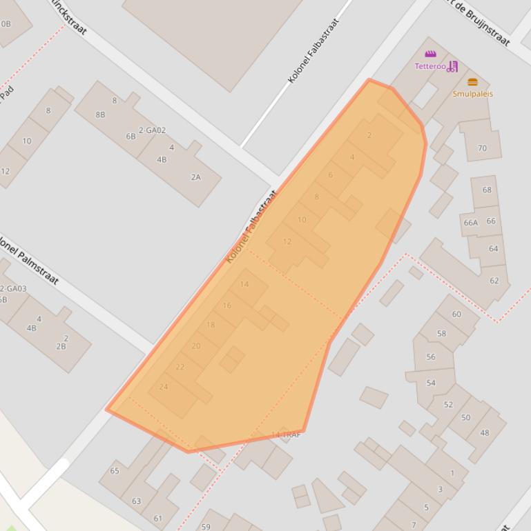 Kaart van postcodegebied 1411SN.