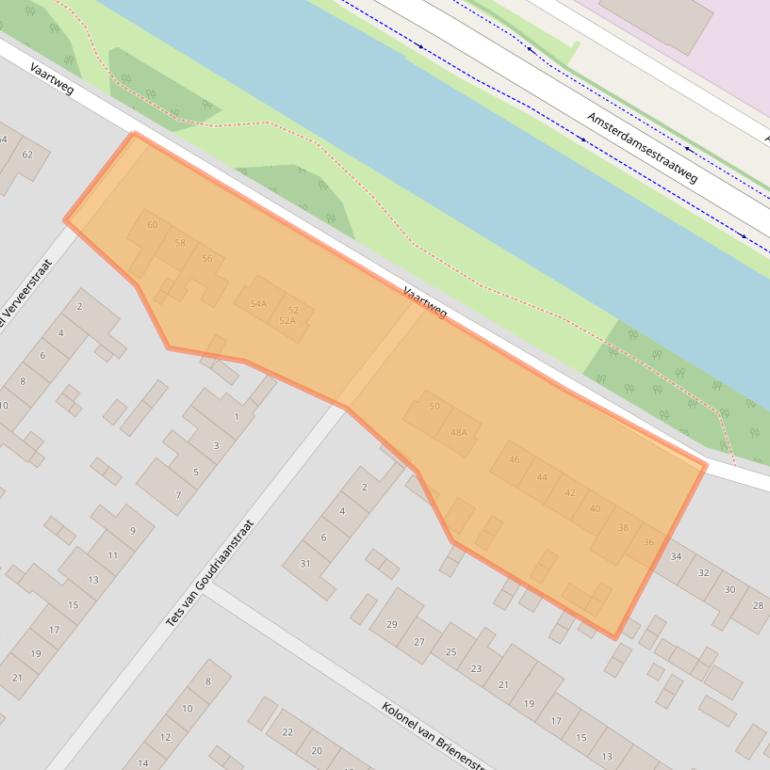 Kaart van postcodegebied 1411TR.