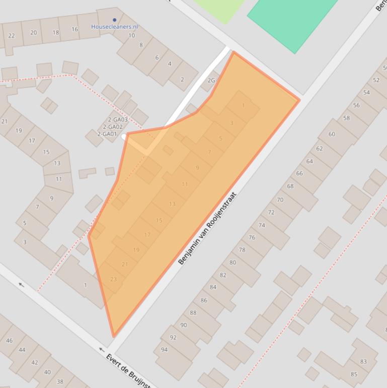 Kaart van postcodegebied 1411TV.