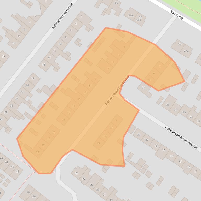 Kaart van postcodegebied 1411VA.