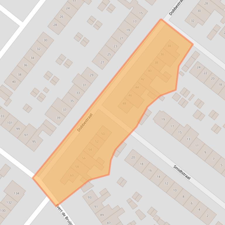 Kaart van postcodegebied 1411VZ.