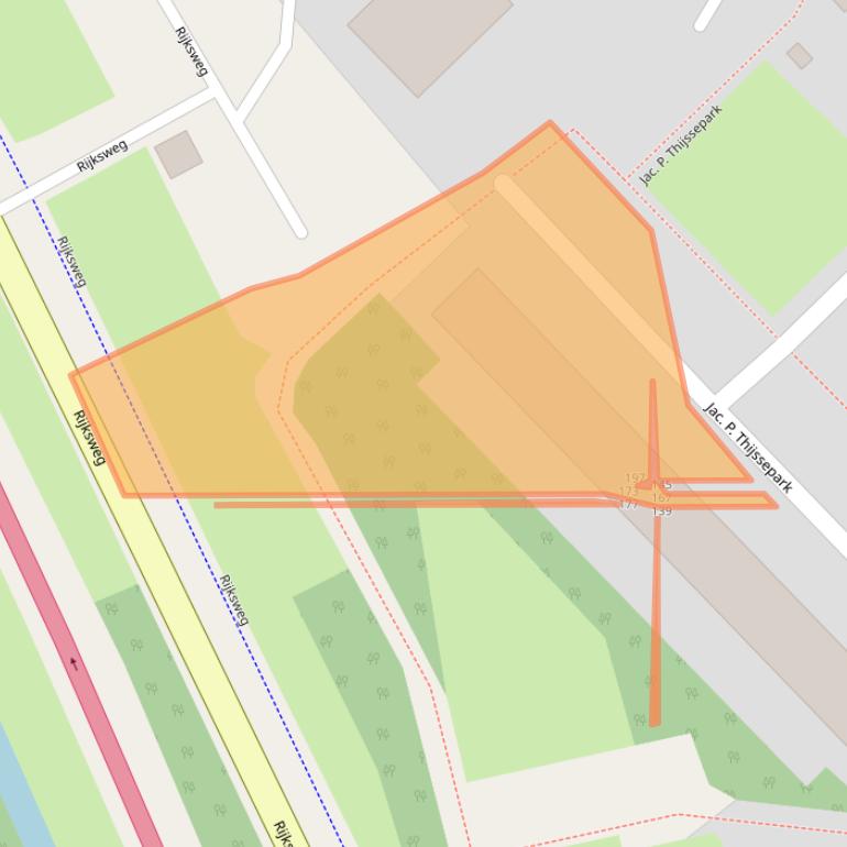 Kaart van postcodegebied 1411XN.