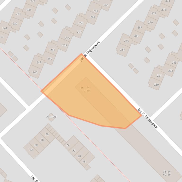 Kaart van postcodegebied 1411XZ.