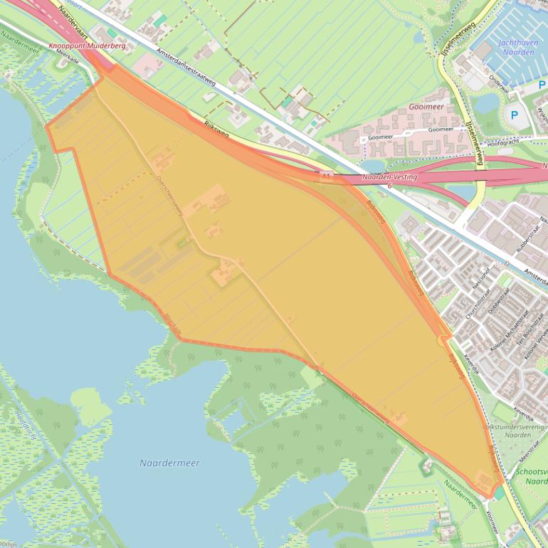 Kaart van postcodegebied 1412AA.