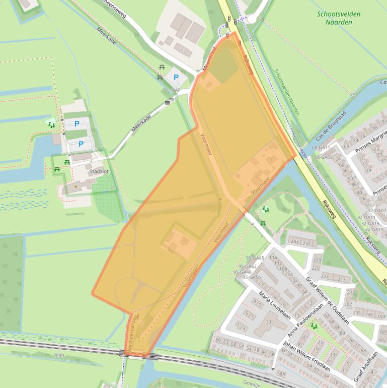 Kaart van postcodegebied 1412AC.