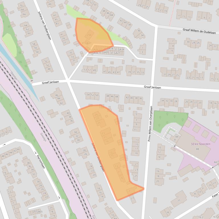 Kaart van postcodegebied 1412BD.