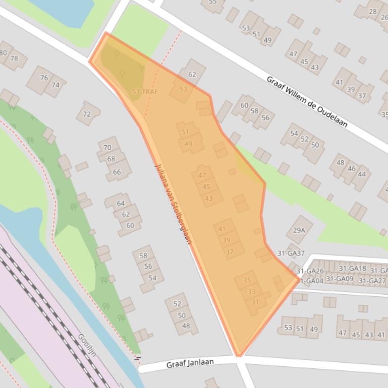 Kaart van postcodegebied 1412BE.