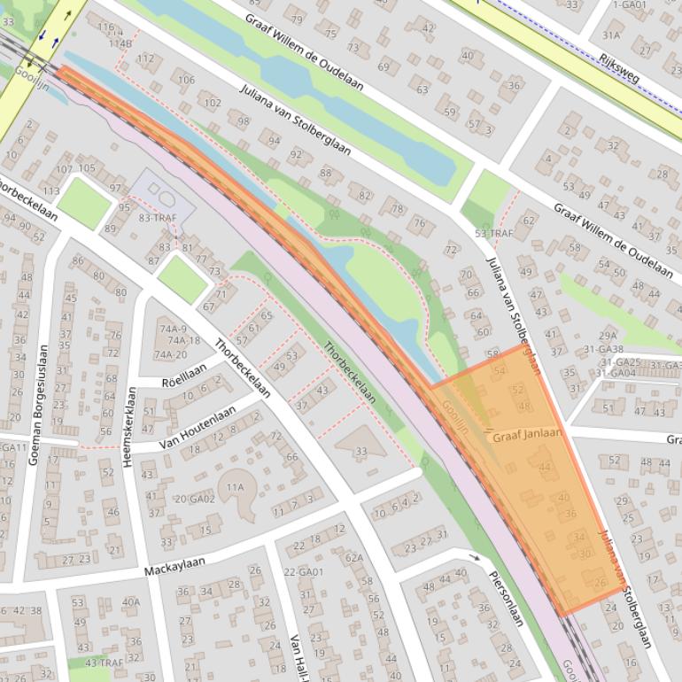 Kaart van postcodegebied 1412BH.