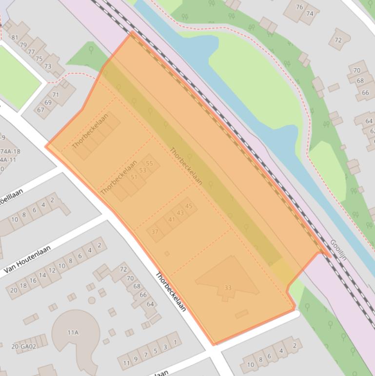 Kaart van postcodegebied 1412BM.