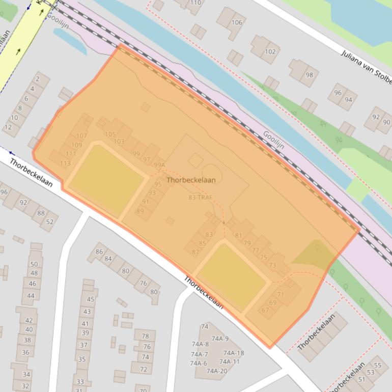 Kaart van postcodegebied 1412BN.