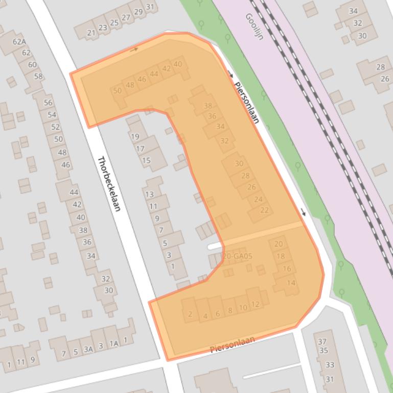 Kaart van postcodegebied 1412BV.