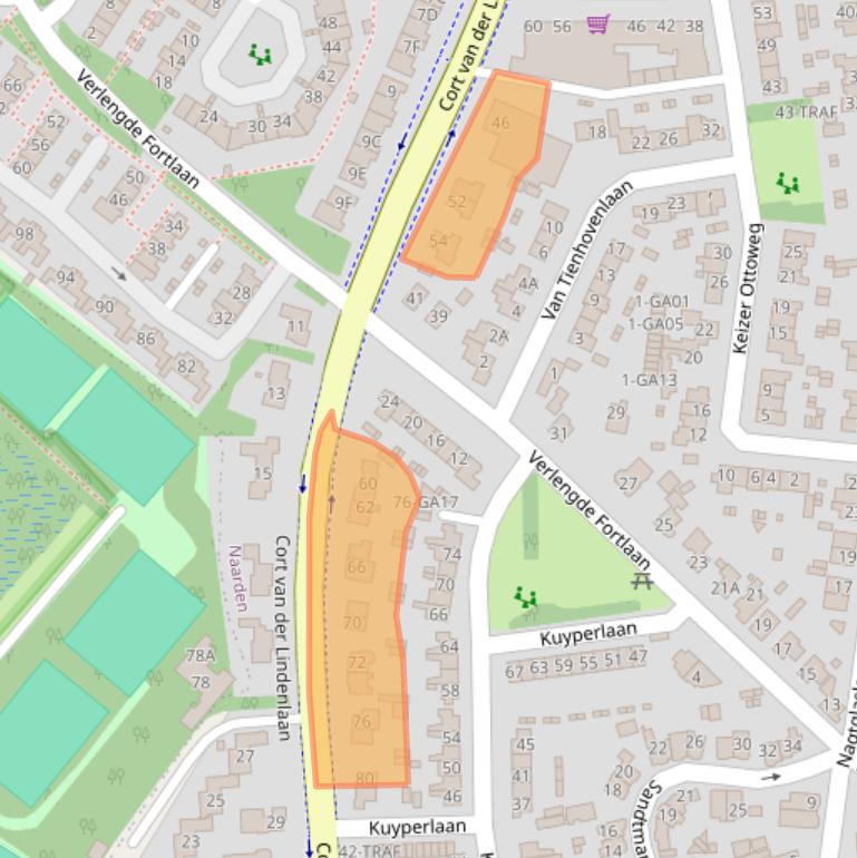 Kaart van postcodegebied 1412CA.