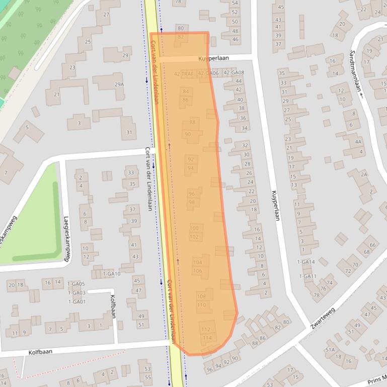 Kaart van postcodegebied 1412CB.