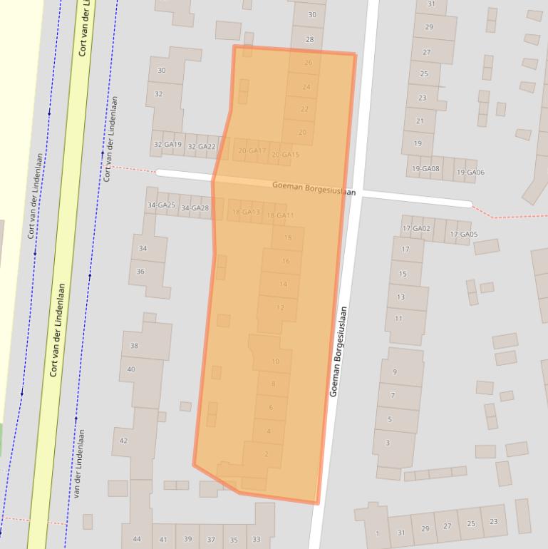 Kaart van postcodegebied 1412CD.