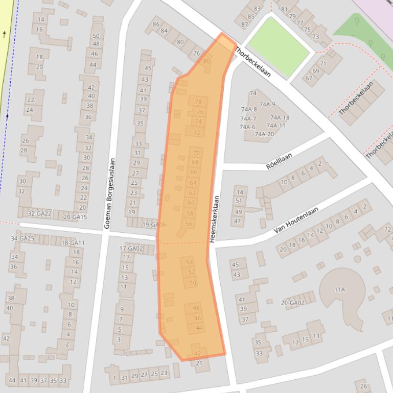 Kaart van postcodegebied 1412CK.