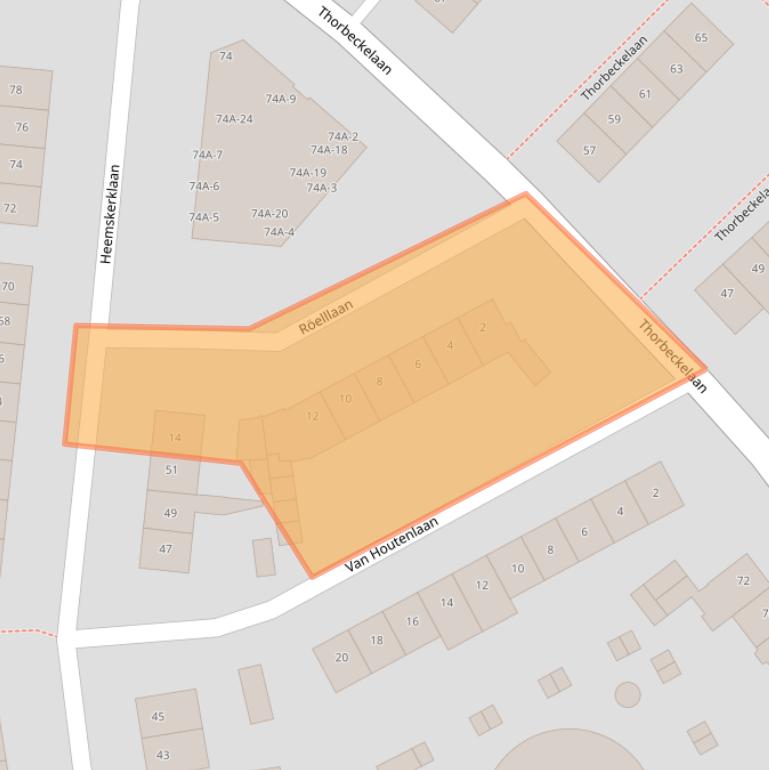 Kaart van postcodegebied 1412CL.