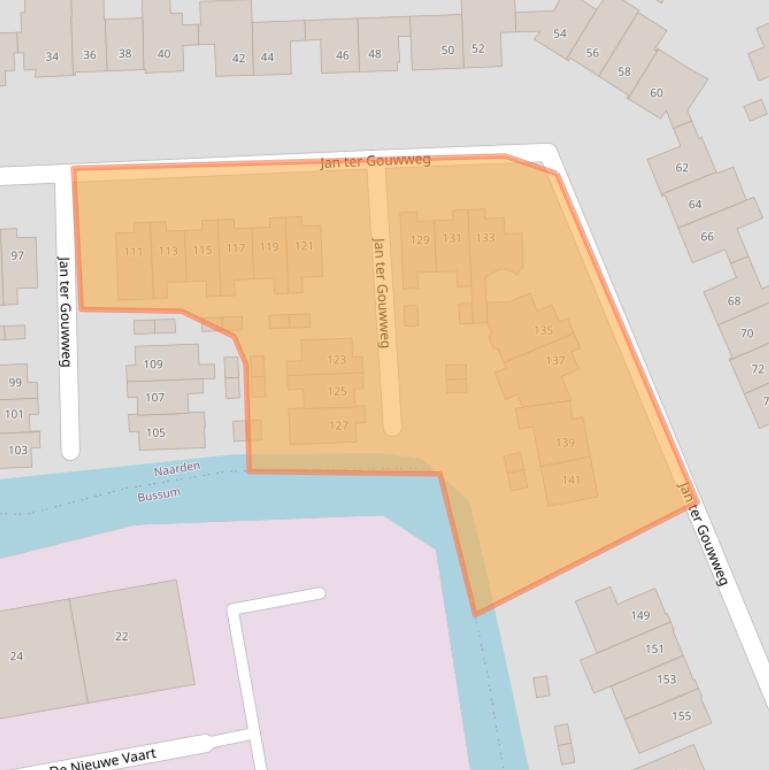 Kaart van postcodegebied 1412DC.