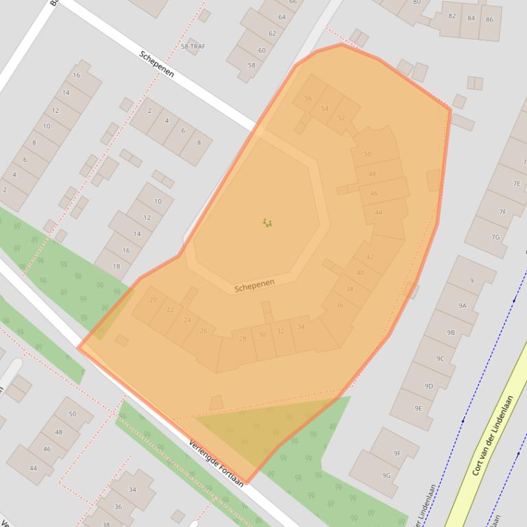 Kaart van postcodegebied 1412DG.