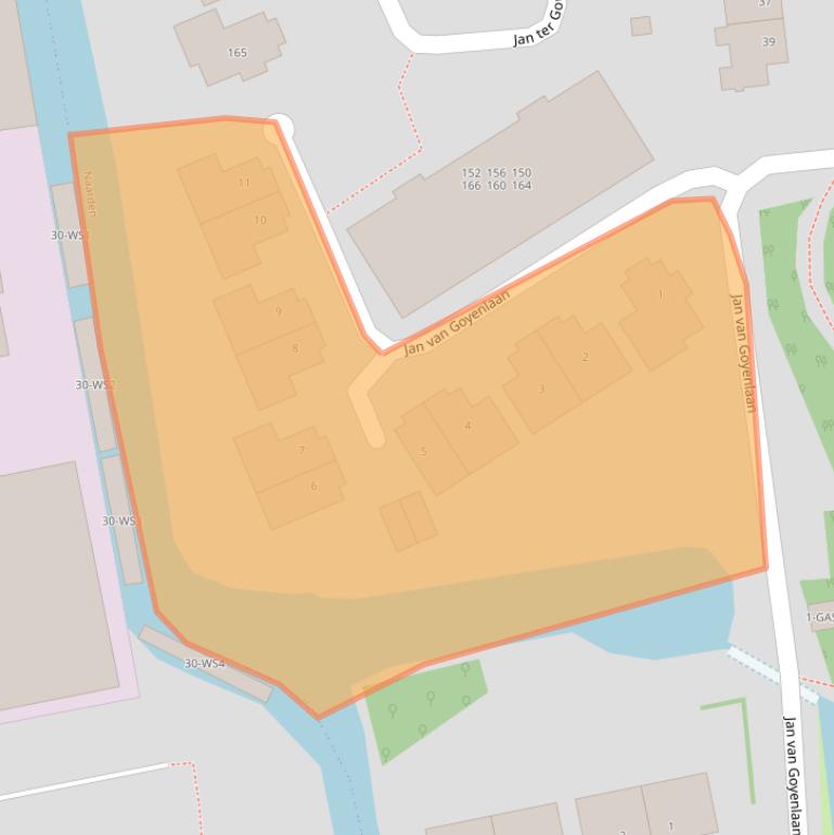 Kaart van postcodegebied 1412DP.