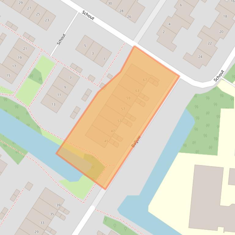 Kaart van postcodegebied 1412DR.