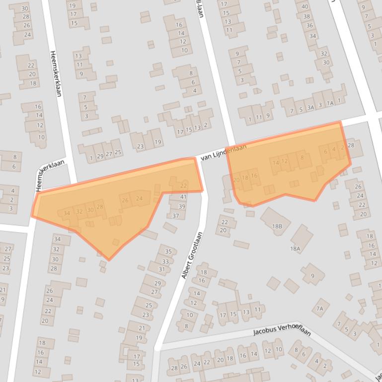 Kaart van postcodegebied 1412EK.