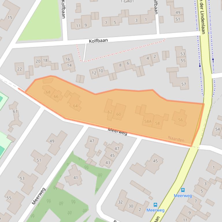 Kaart van postcodegebied 1412ET.