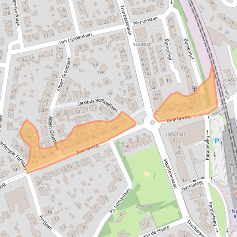 Kaart van postcodegebied 1412GD.