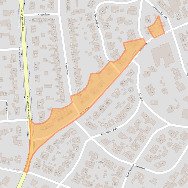 Kaart van postcodegebied 1412GE.