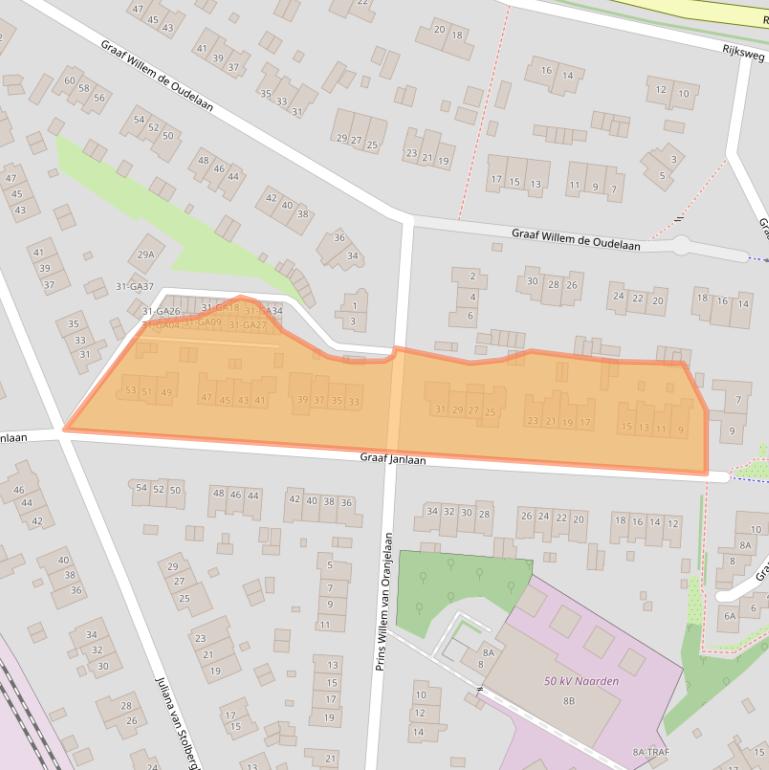 Kaart van postcodegebied 1412GG.