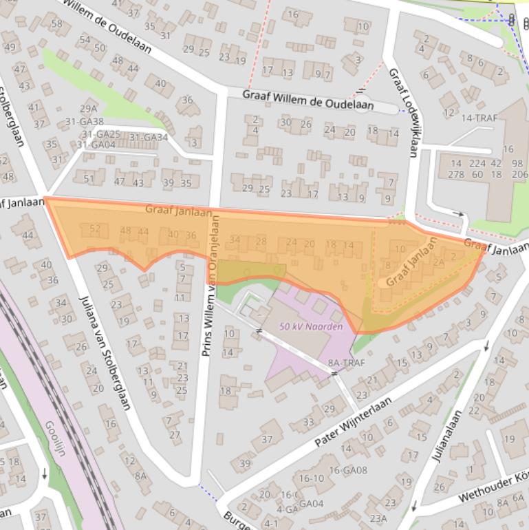 Kaart van postcodegebied 1412GH.