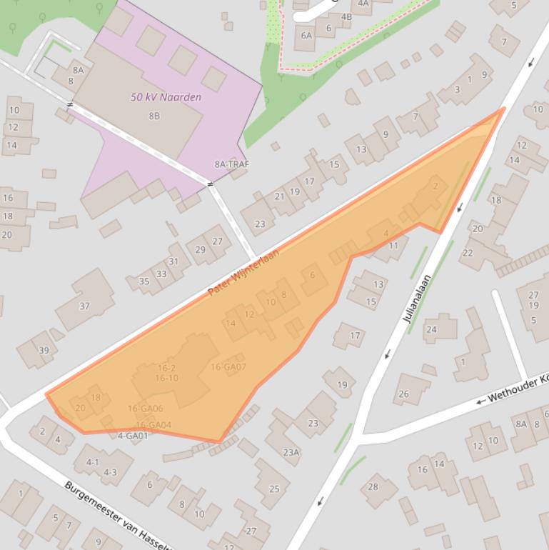 Kaart van postcodegebied 1412GM.