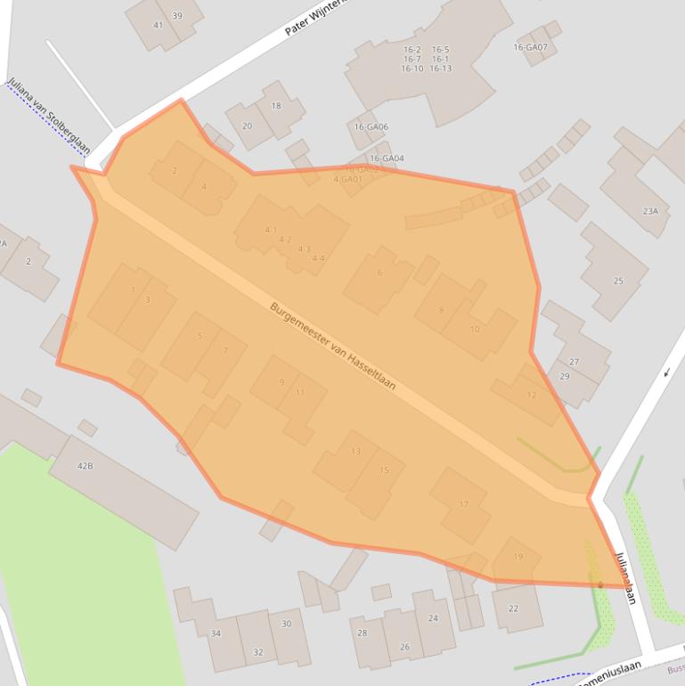 Kaart van postcodegebied 1412GN.