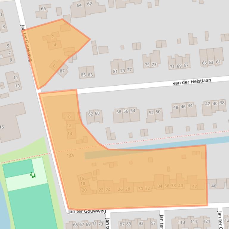 Kaart van postcodegebied 1412HB.