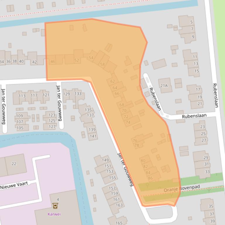 Kaart van postcodegebied 1412HC.