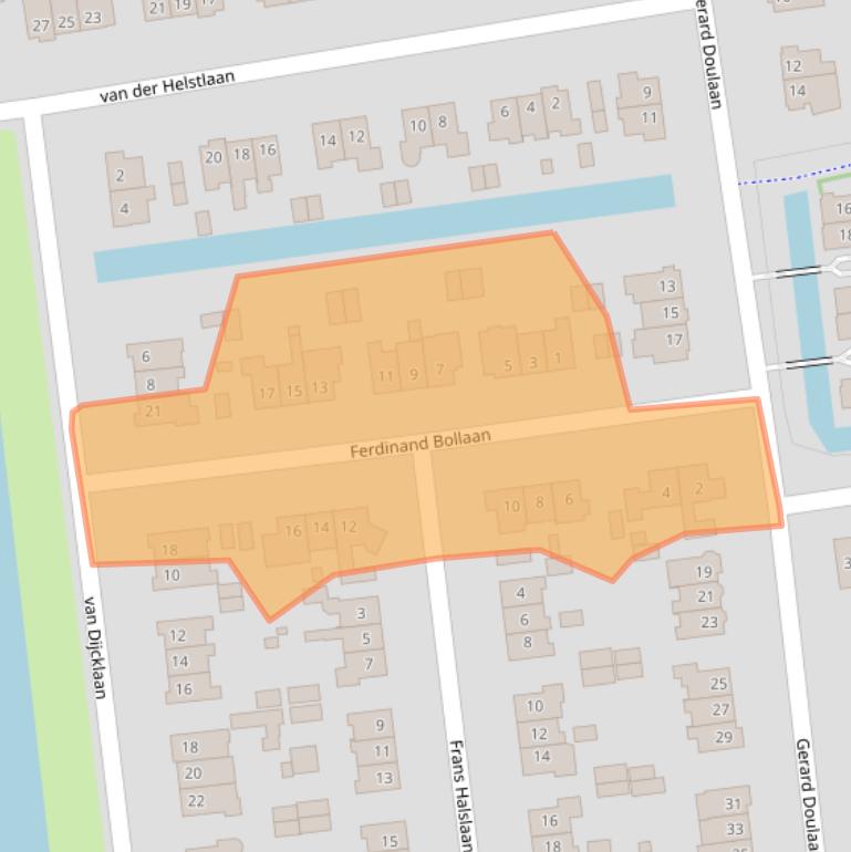 Kaart van postcodegebied 1412HR.