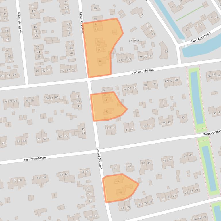 Kaart van postcodegebied 1412JC.