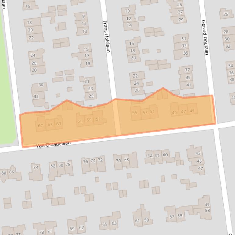 Kaart van postcodegebied 1412JH.