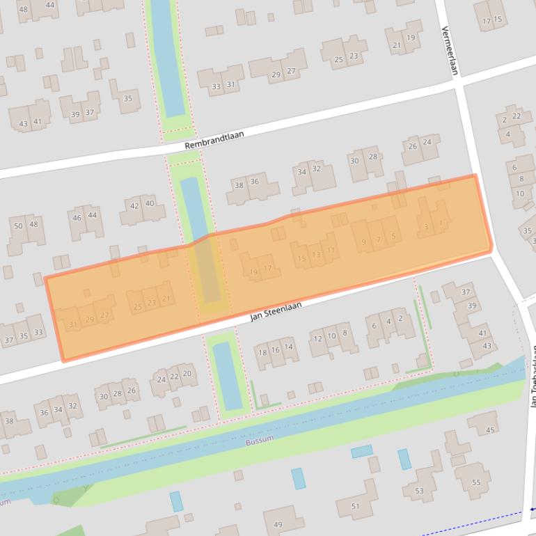 Kaart van postcodegebied 1412JS.