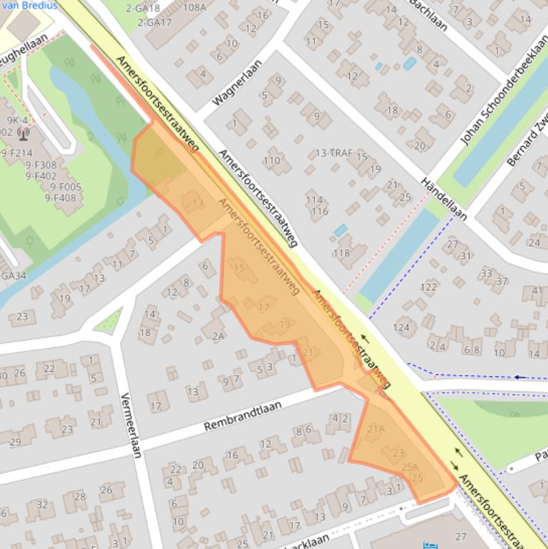 Kaart van postcodegebied 1412KC.