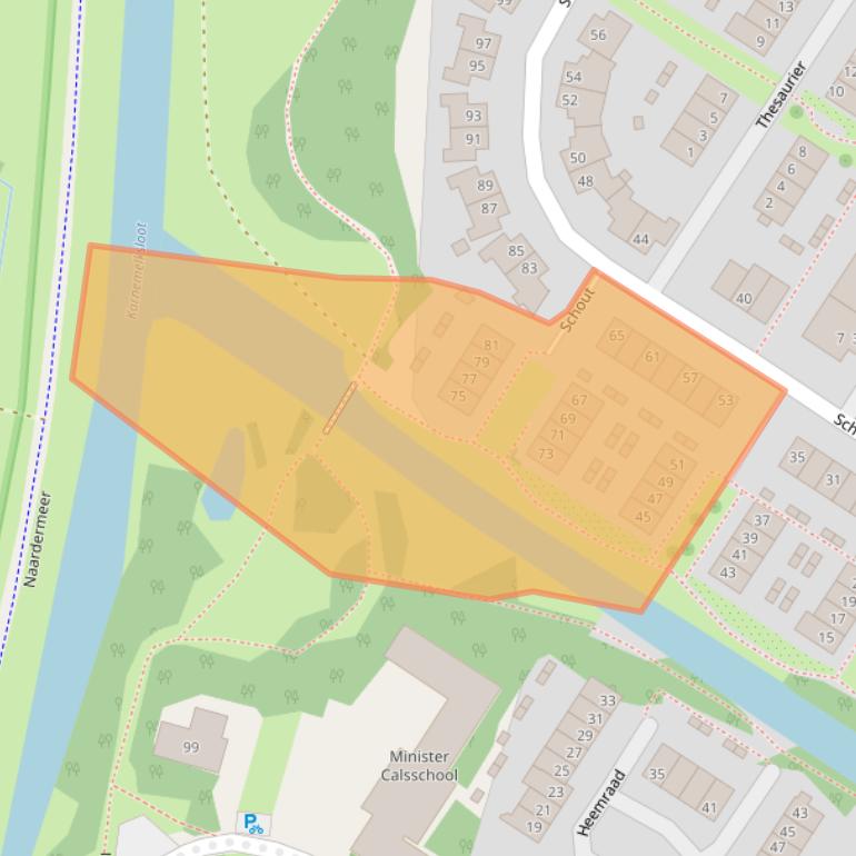 Kaart van postcodegebied 1412NB.