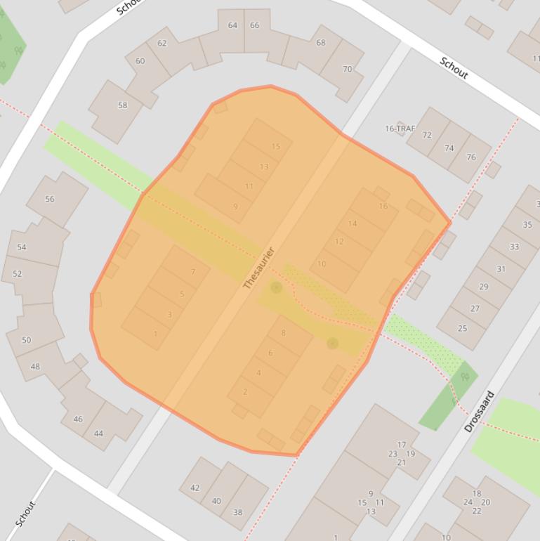 Kaart van postcodegebied 1412NT.