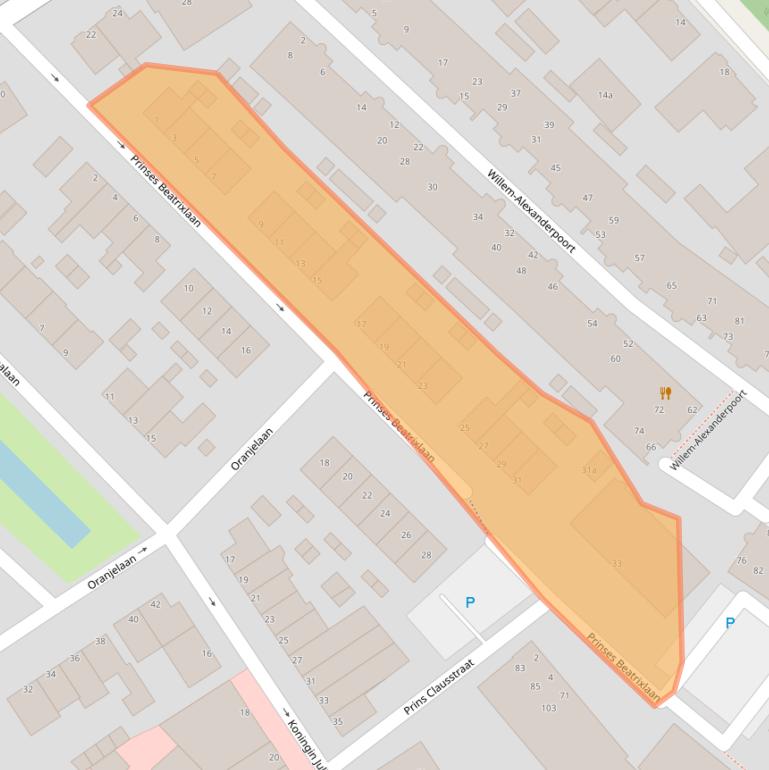 Kaart van postcodegebied 1421AD.