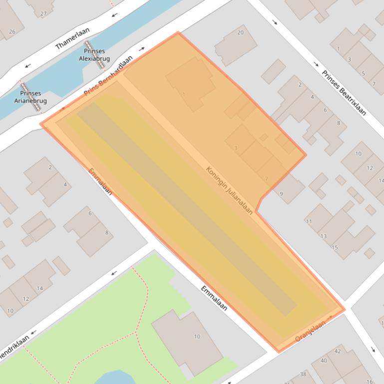 Kaart van postcodegebied 1421AG.