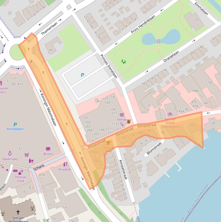 Kaart van postcodegebied 1421AT.