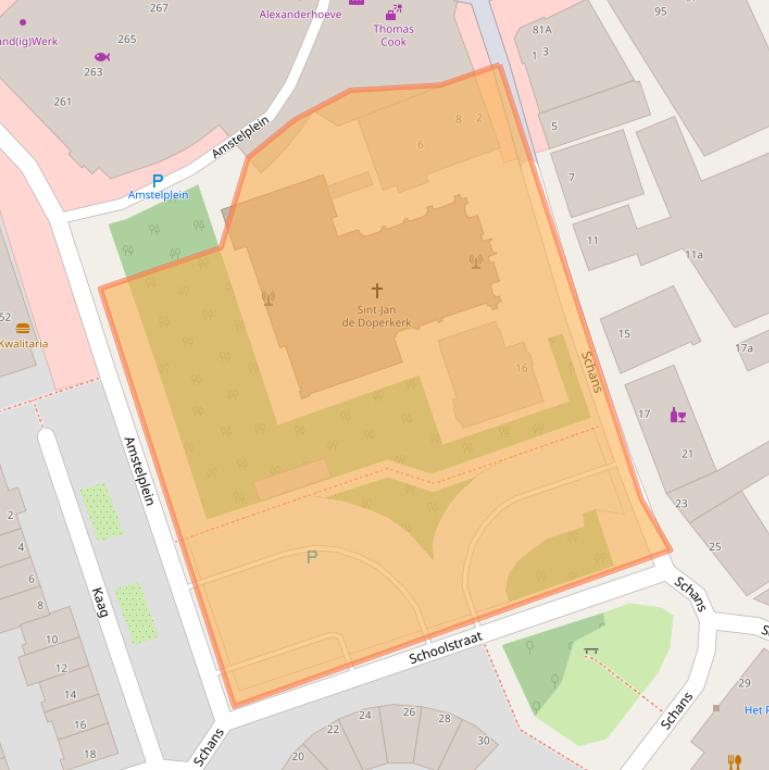 Kaart van postcodegebied 1421BB.