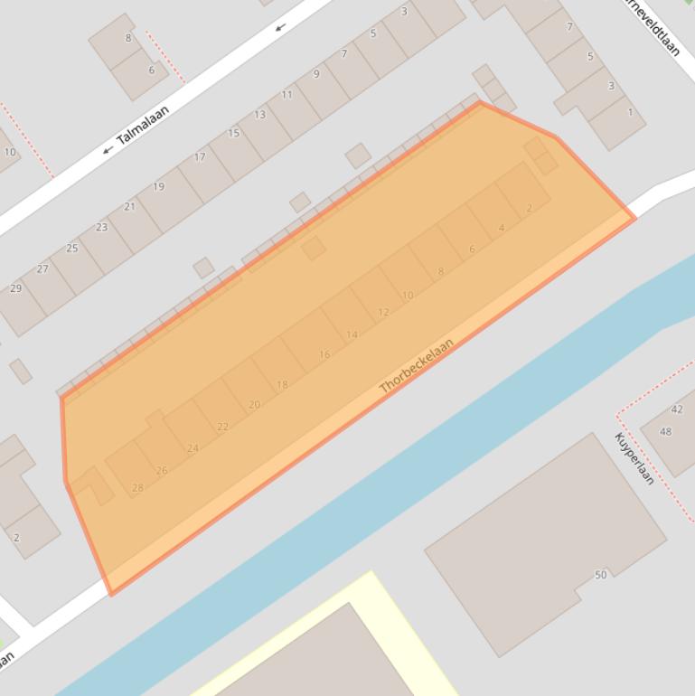 Kaart van postcodegebied 1421BT.