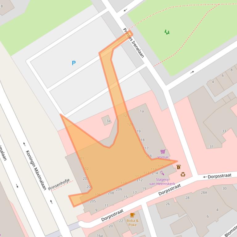 Kaart van postcodegebied 1421CX.