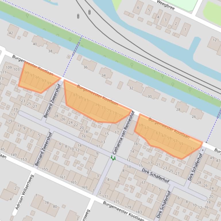 Kaart van postcodegebied 1421KB.