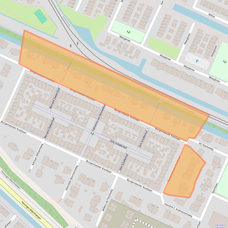 Kaart van postcodegebied 1421KN.