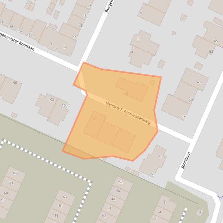 Kaart van postcodegebied 1421KR.